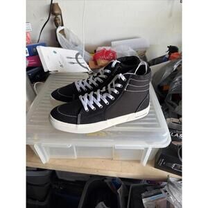 Sun + Stone Jett High Top Sneakers‎ Mens 9M Black Canvas Casual Shoes NWB
